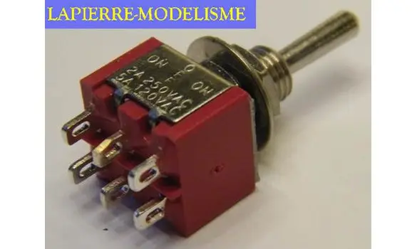 1 interrupteur 2c 2p momentanées