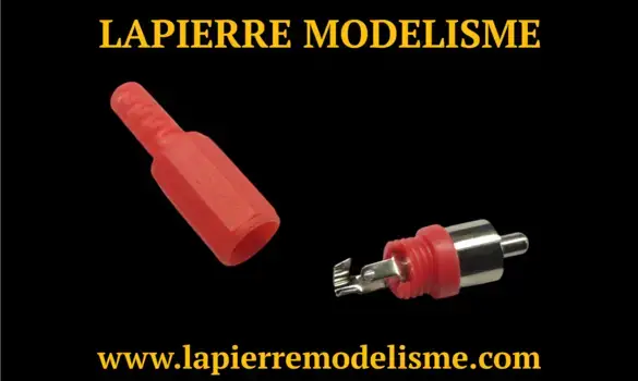 Connecteur RCA male rouge