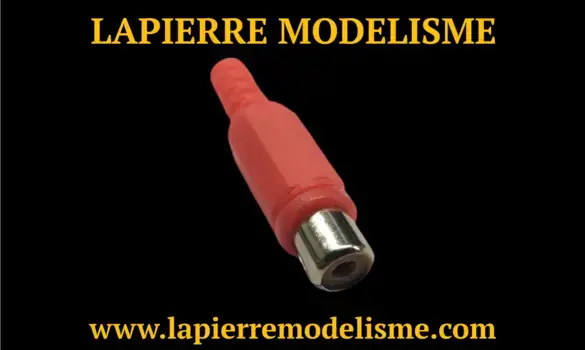 Connecteur RCA femelle rouge