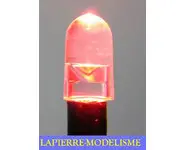 10 LEDs 5mm pré-câblées rouge