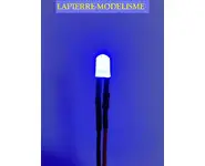 10 LEDs 5mm pré-câblées bleu