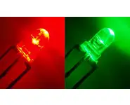 10 LEDs 3mm bi-couleurs 3 pattes V/R