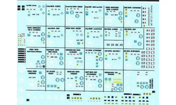Planche décalcs 2eme DB