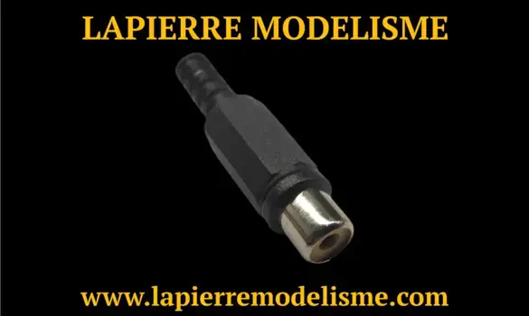 Connecteur RCA femelle noir