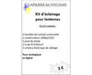 Kit d'éclairage pour lanternes