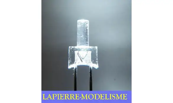 10 LEDs 2 mm blanc froid