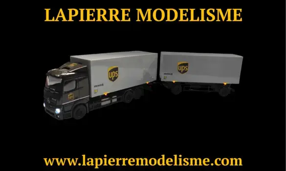 Semi remorque UPS éclairé