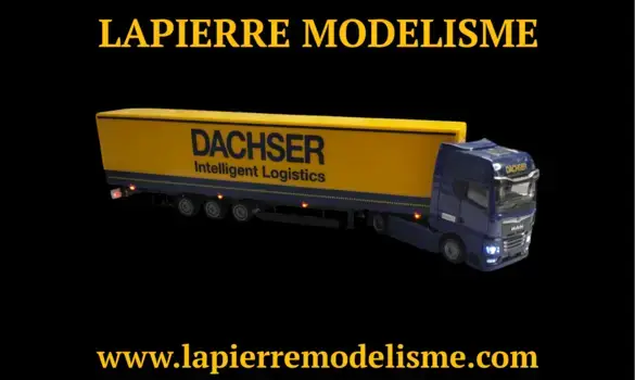 Semi remorque Dachser éclairé
