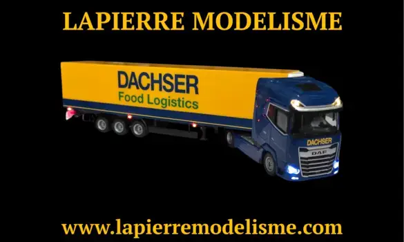 Semi remorque Dachser éclairé