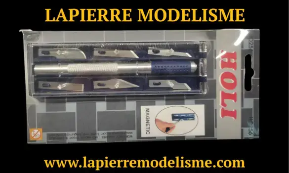 Cutter de précision + 6 lames