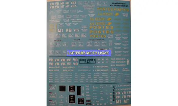 Marquages parc de service époque III