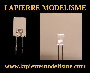 10 LEDs rectangulaires 5x2 blanc chaud