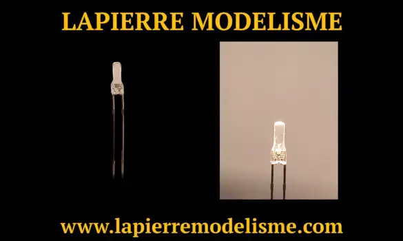 10 LEDs carré blanc chaud