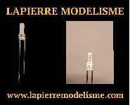 10 LEDs carré blanc chaud