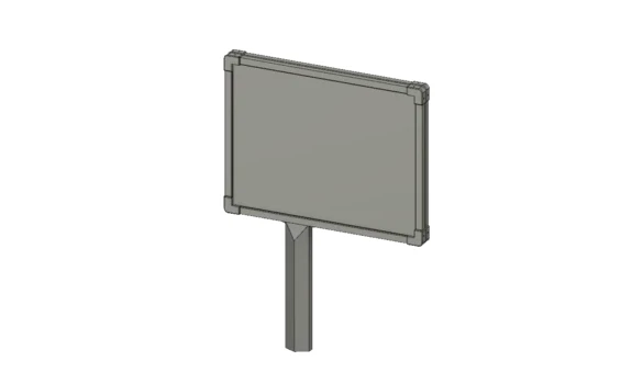 Panneau publicitaire sur pied