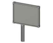 Panneau publicitaire sur pied