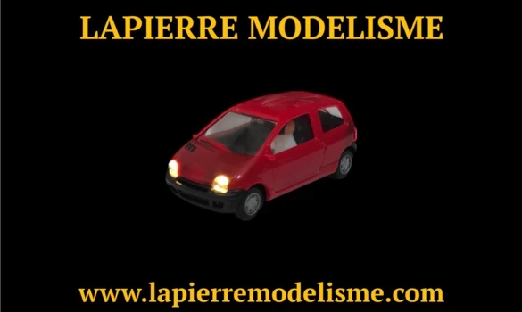 Twingo rouge éclairé