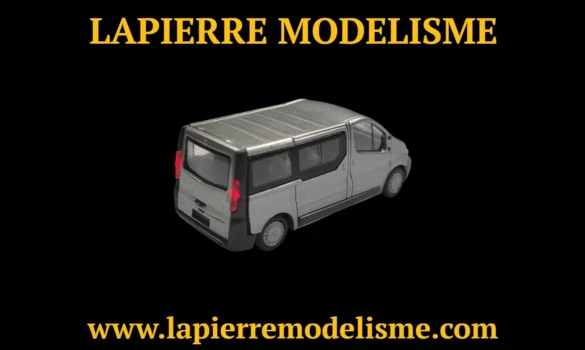 Opel Vivaro minibus gris éclairé