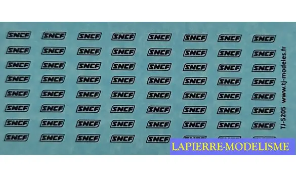 Logos SNCF encadrés gris foncé