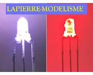 10 LEDs 3mm BC - rouge 3 pattes