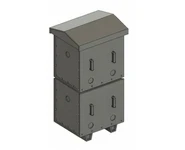 Caisse à piles superposées