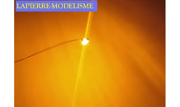 10 LEDs CMS 0805 orange fil émaillé