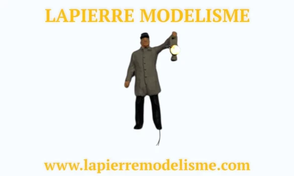 Chef de gare avec lampe