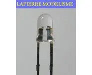 10 LEDs 3mm blanche clignotantes
