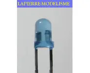 10 LEDs 3mm bleue clignotantes