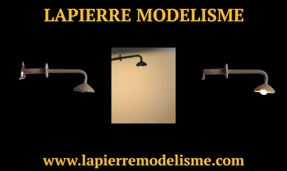 Lampadaire mural gris