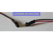 Micro connecteur 2 broches noir/rouge