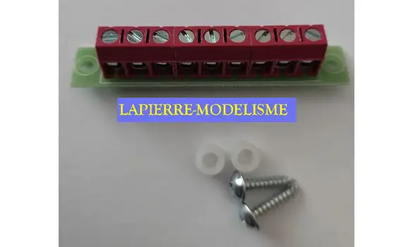 Bornier à vis de distribution 9b rouge