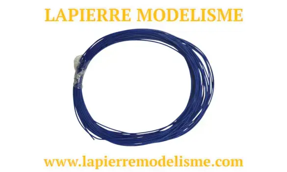 Fil AWG30 bleu 10m