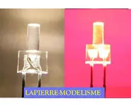 10 LEDs 2mm BC - rouge 2 pattes