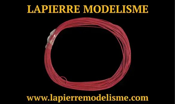 Fil AWG30 rouge 10m