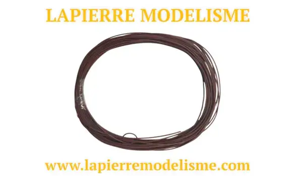 Fil AWG30 marron 10m