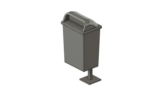 Lot de 2 poubelles de ville