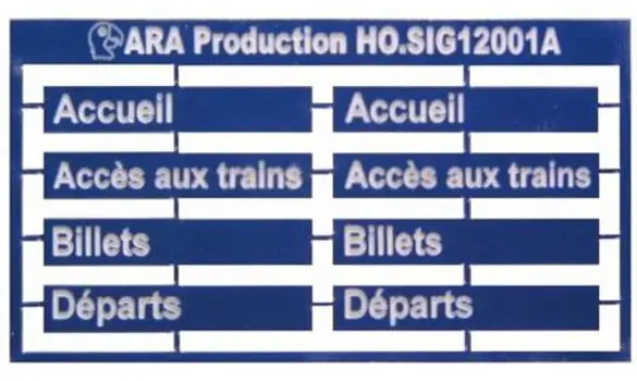 Plaques de gare 1