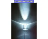 5 LEDs 10 mm blanche 