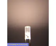 10 LEDs 3mm blanc chaud cylindrique tp