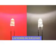 10 LEDs 3mm BC - rouge 2 pattes