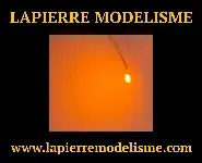 10 LEDs CMS 0402 orange fil émaillé