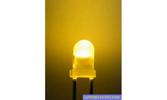 10 LEDs 3mm jaune