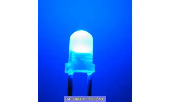 10 LEDs 3mm bleue