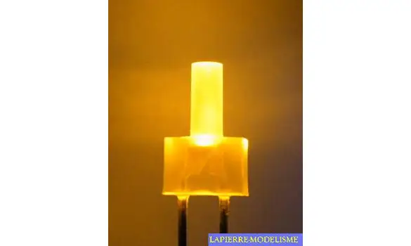 10 LEDs 2mm jaune