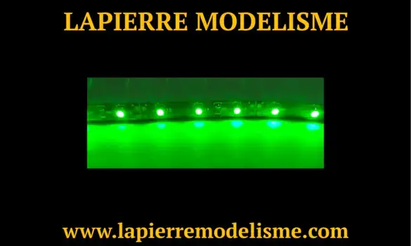 Ruban à LEDs vert 50cm