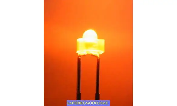 10 LEDs 1.8mm orange