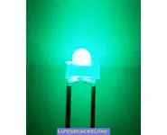 10 LEDs 1.8mm verte