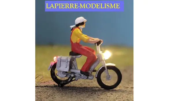 Moto éclairé 16