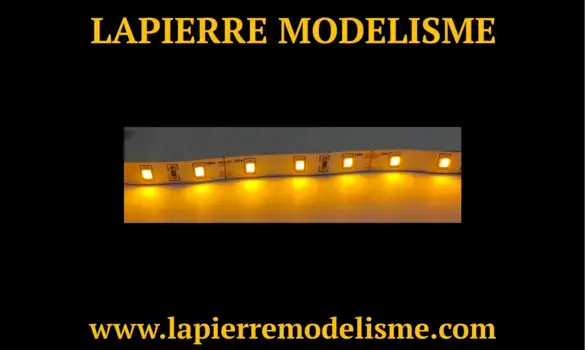 Eclairage maquette jaune